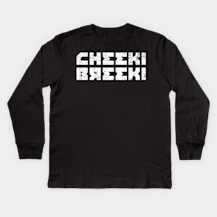 Cheeki Breeki - Gopnik Slav Style Funny Gamer Design Kids Long Sleeve T-Shirt